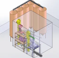 5 Tons Capacity Feed Mill Plant - Yem Tesisi (5 Ton)
