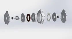 Axial Flux Electric Engine