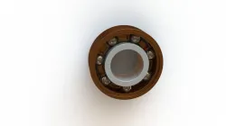 Ball Bearing With Cage Retainer