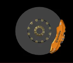 Brembo 6 piston Caliper