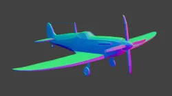 British Spitfire (low-poly)