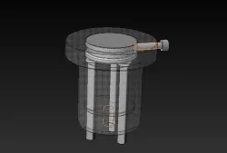 Buffer holder for crank press with failure window d60mm