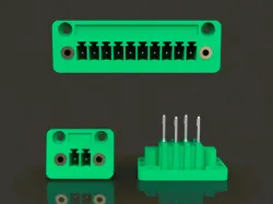 DEGSON 15CDG 3.81mm Panel mount, Screw locking, pluggable terminal block