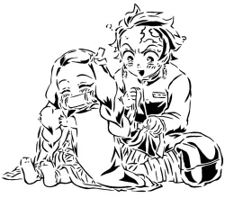 Demon slayer stencil 15