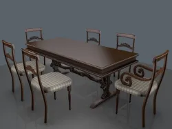 DINING TABLE AND CHAIRS SURVO