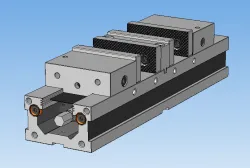 Double machine vice for CNC machines