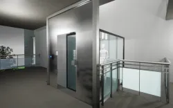 Elevador Render para hospital