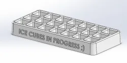 Ice Cubes in Progress - Ice Cube Tray