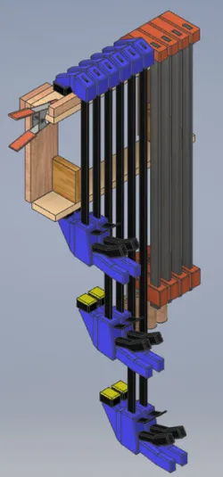 Irwin Quick Grip Clamps Mounted on French Cleats