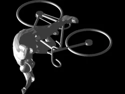 man on a bike
