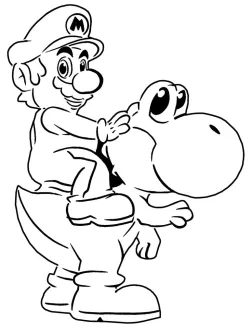 Mario and Yoshi stencil + 2D