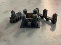 medieval themed Catan pieces 