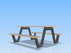 picnic table legs twisted