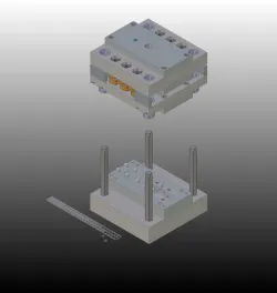 Progressive mold for contact inc