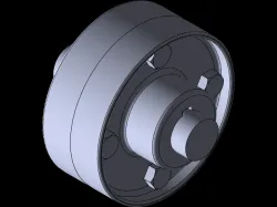 Protected flanged coupling