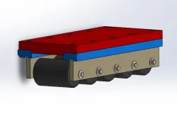 Roller support CAD model