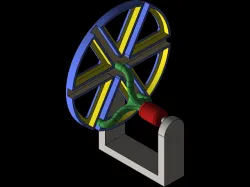 Rotary mechanism design in Solidworks