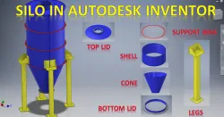 Silo in Autodesk Inventor || Inventor Sheet Metal Tutorial || Inventor Tutorial || Inventor Drawing