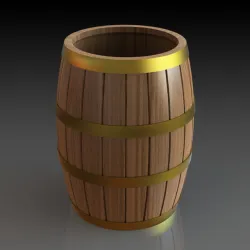 Simple Wooden Barrel