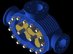 SolidWorks; Root Blower Assembly