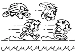 Sonic Mania stencil
