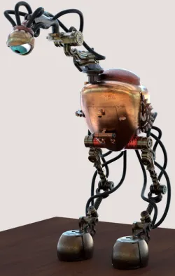 Steampunk Robot "N1g3l" "Nigel" 3D Print Project Flight of the Arrowhead