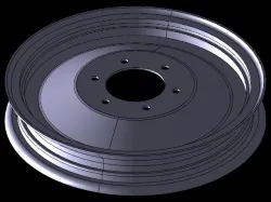 Tractor Wheel Rim (RENDERED)