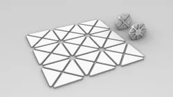Triangular Repeating Plate With Alignment Tool