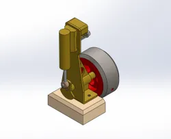 VERTICAL SINGLE OSCILLATING STEAM ENGINE