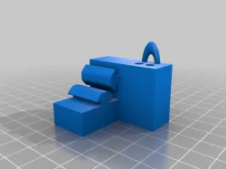 Voxelab Aquila&Similar frame dual filament feed guide with ziptie/cable/filament holder loop (Filament Feeder Friend) 