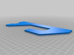 Wall mount rifle rack template
