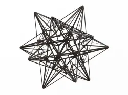 Wireframe Shape Great Icosahedron 3D print model