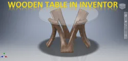 Wooden Table in Inventor || Inventor 3d Drawing tutorial || Inventor Tutorial || 3d Modelling