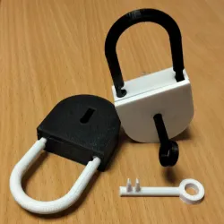 100% 3D printed Padlock