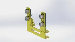 3D Printed Adjustable Angle Ultrasonic HC-SR04 Sensor Mounting