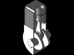 A moving piston
