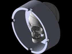 ASHTRAY SKULL