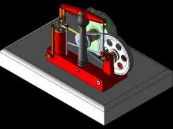 BEAM ENGINE WITH CENTRIFUGAL PUMP