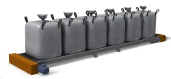Big-bag conveyor belt