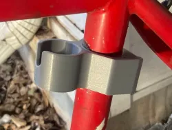 Bike lock holder, no fasteners
