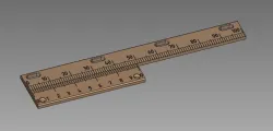 Caliper Ruler - Laser head adjust
