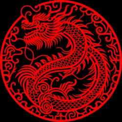 chinese dragon lasercut
