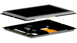 Color 8"LCD Module TFT Display w/ OPTL Touch Screen,I2C+Serial SPI