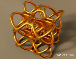 Curved frame cube toy