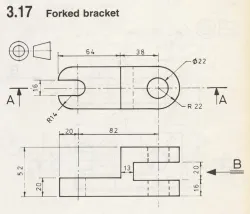 FORKED BRACKED