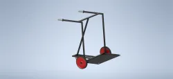 Gas bottle trolley