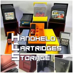 Handheld Cartridges Storage (GameBoy, Color, Advance, DS, 3DS, Switch, GameGear)