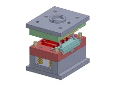 Handle Mold with Angular Pin Slide