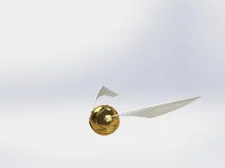 Harry Potter's Golden Snitch with adjustable wings