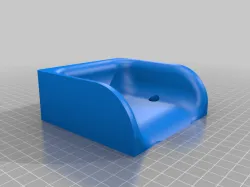 Heel cup for sim racing rigs.